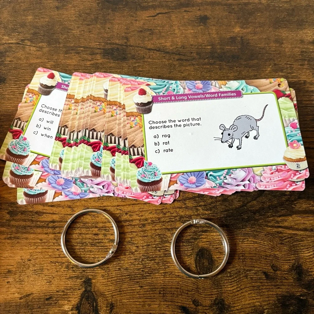 Home Office Task Cards Set - Green and Purple